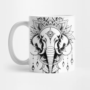 Thai Elephant Tattoo 2: Thai Sak Yant Chang Erawan (Elephant) Tattoo Design Mug